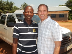 Taiba (translator) and Craig in Congo